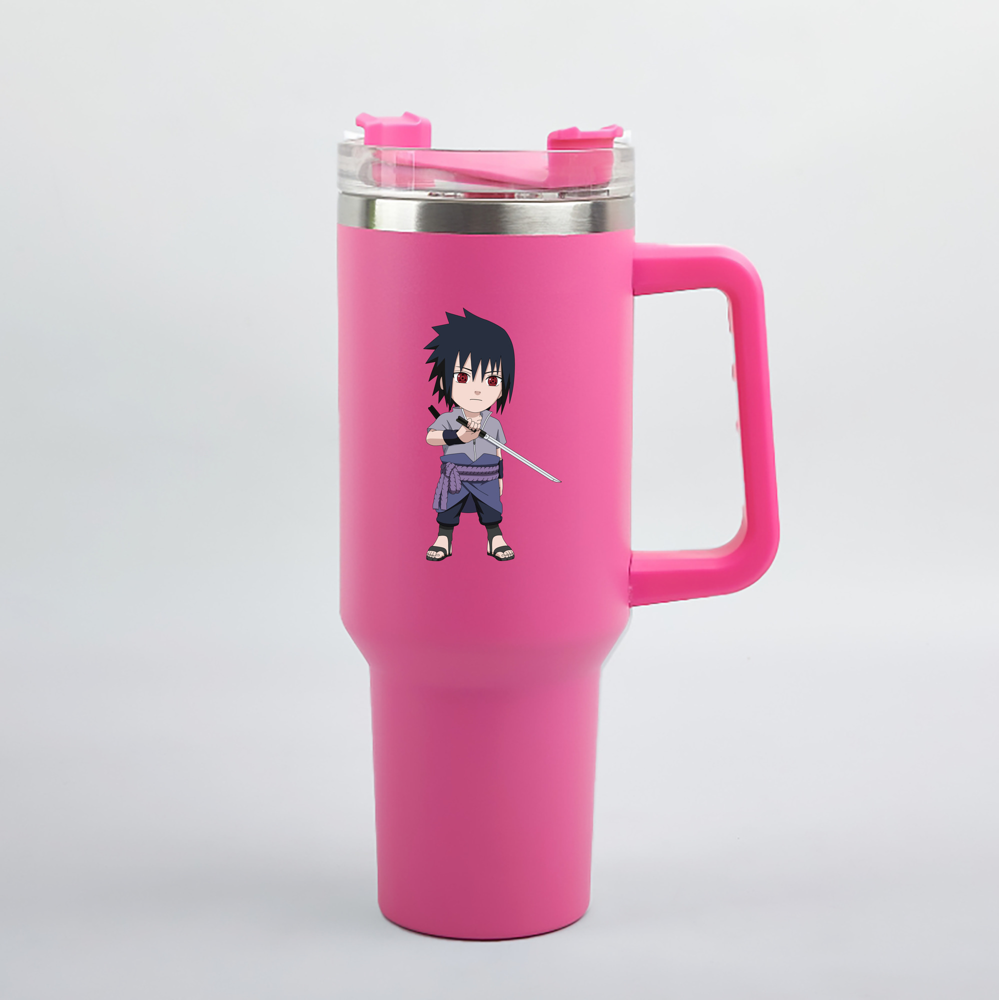 （画像用） NARUTO -ナルト- うちは サスケ Uchiha Sasuke 1200mL車用タンブラー（カラープリント）